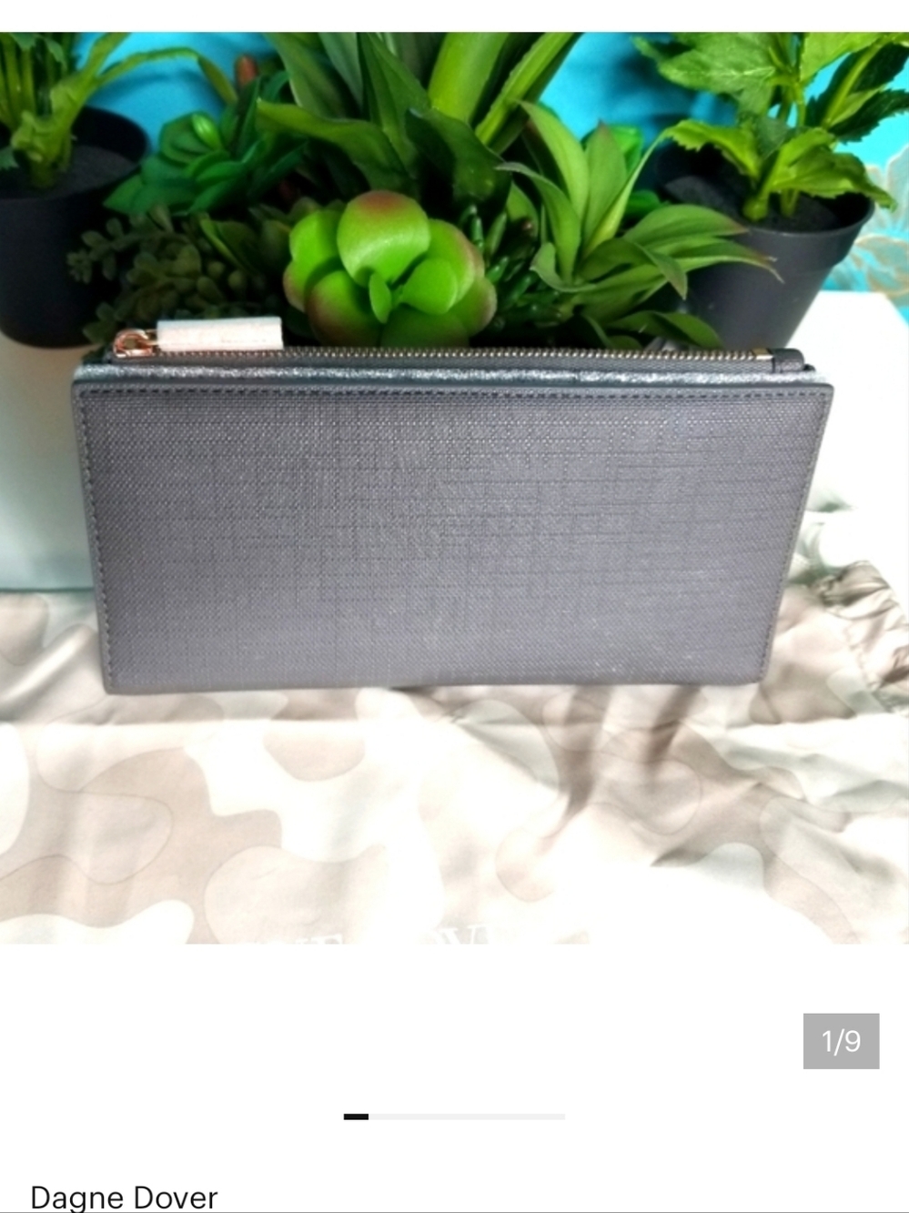 Dagne Dover Slim Bi-Fold Wallet Graphite Grey